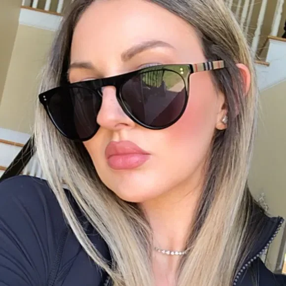 🔥NEW POLARIZED BURBERRY FLAT TOP SUNGLASSES - Picture 12 of 14